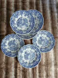 12 assiettes creuses anciennes Lunéville KG