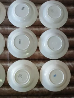 16 assiettes creuses anciennes dépareillées