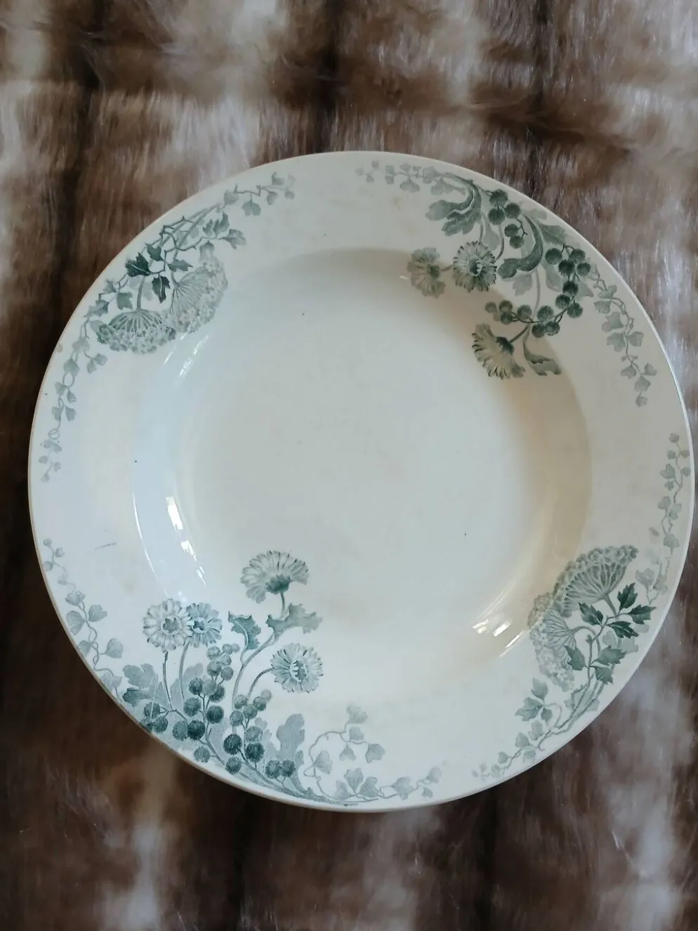 9 assiettes creuses anciennes dépareillées