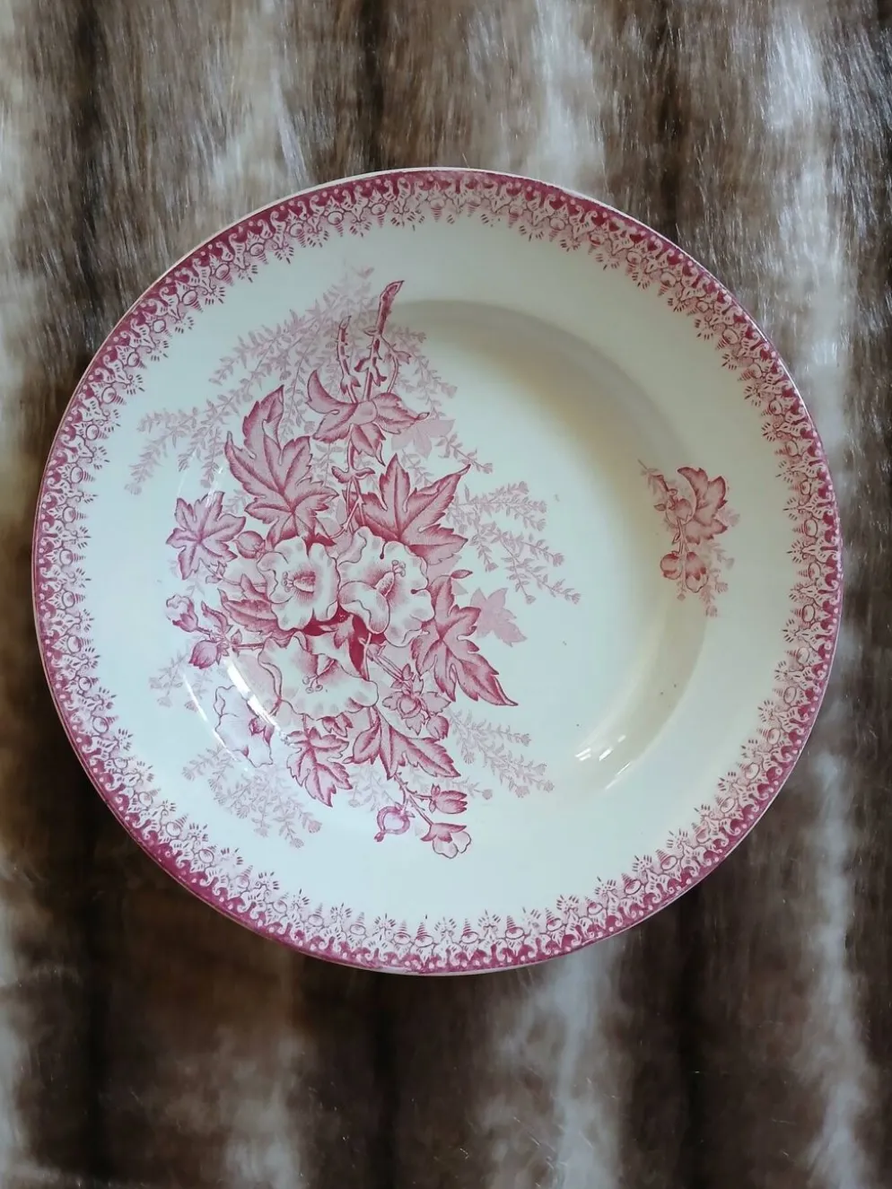9 assiettes creuses anciennes dépareillées