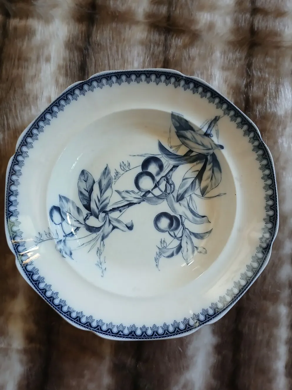 9 assiettes creuses anciennes dépareillées