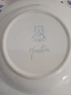 5 assiettes creuses anciennes Moustiers