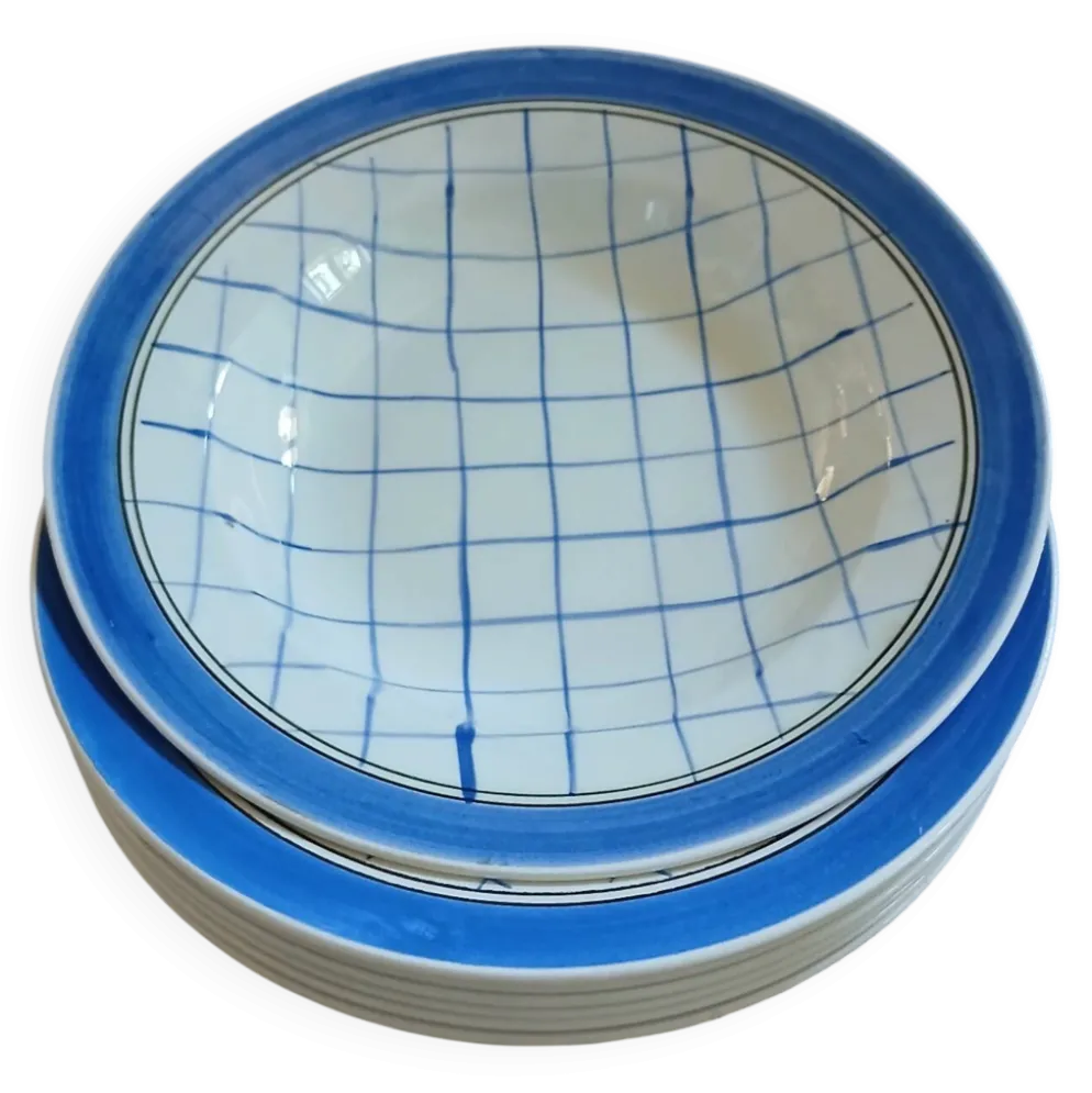 7 assiettes creuses anciennes "Michel " de Gien