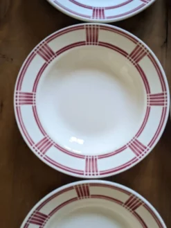 6 assiettes creuses Badonviller