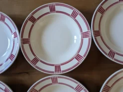 6 assiettes creuses Badonviller