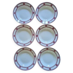6 assiettes creuses Badonviller