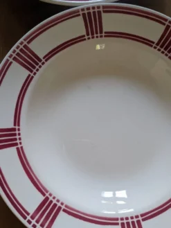 6 assiettes creuses Badonviller