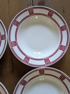 6 assiettes creuses Badonviller
