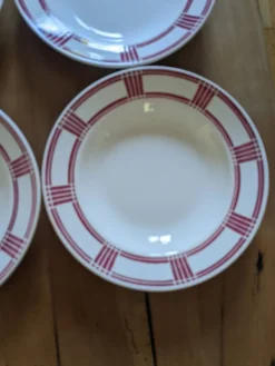 6 assiettes creuses Badonviller