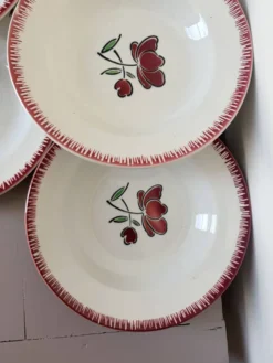 6 assiettes creuses Badonviller 200851