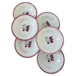 6 assiettes creuses Badonviller 200851
