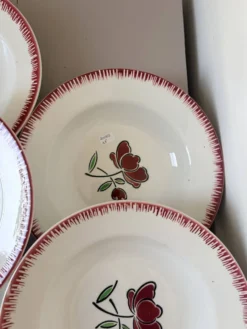 6 assiettes creuses Badonviller 200851