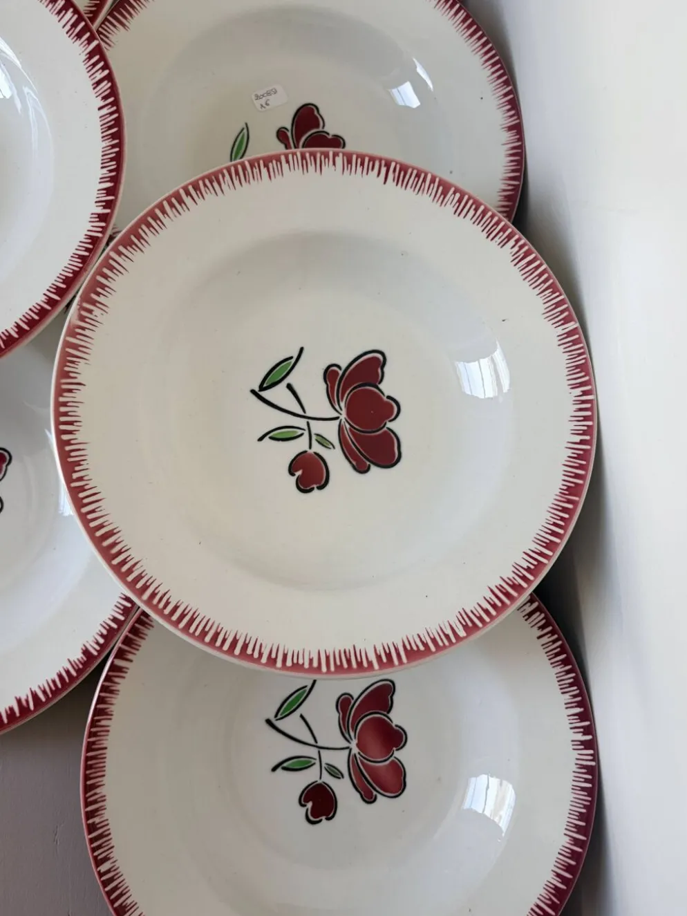 6 assiettes creuses Badonviller 200851