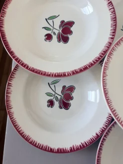 6 assiettes creuses Badonviller 200851