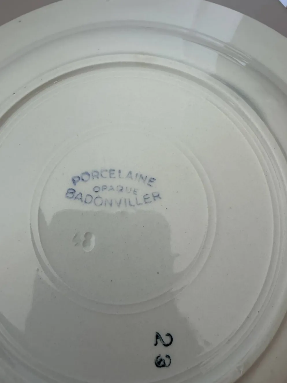 6 assiettes creuses Badonviller 200851