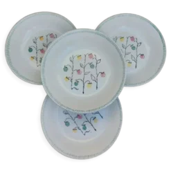 4 assiettes creuses céramique ancienne