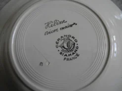 6 assiettes creuses Céranord St Amand vintage soup plates 50s