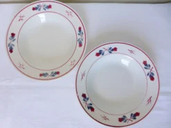 2 assiettes creuses Céranord St Amand Adeline 210604