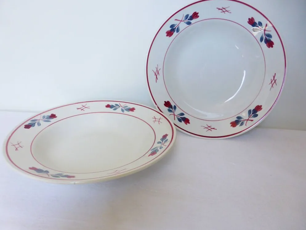 2 assiettes creuses Céranord St Amand Adeline 210604