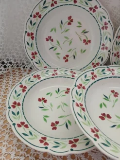 6 assiettes creuses Digoin et Sarreguemines
