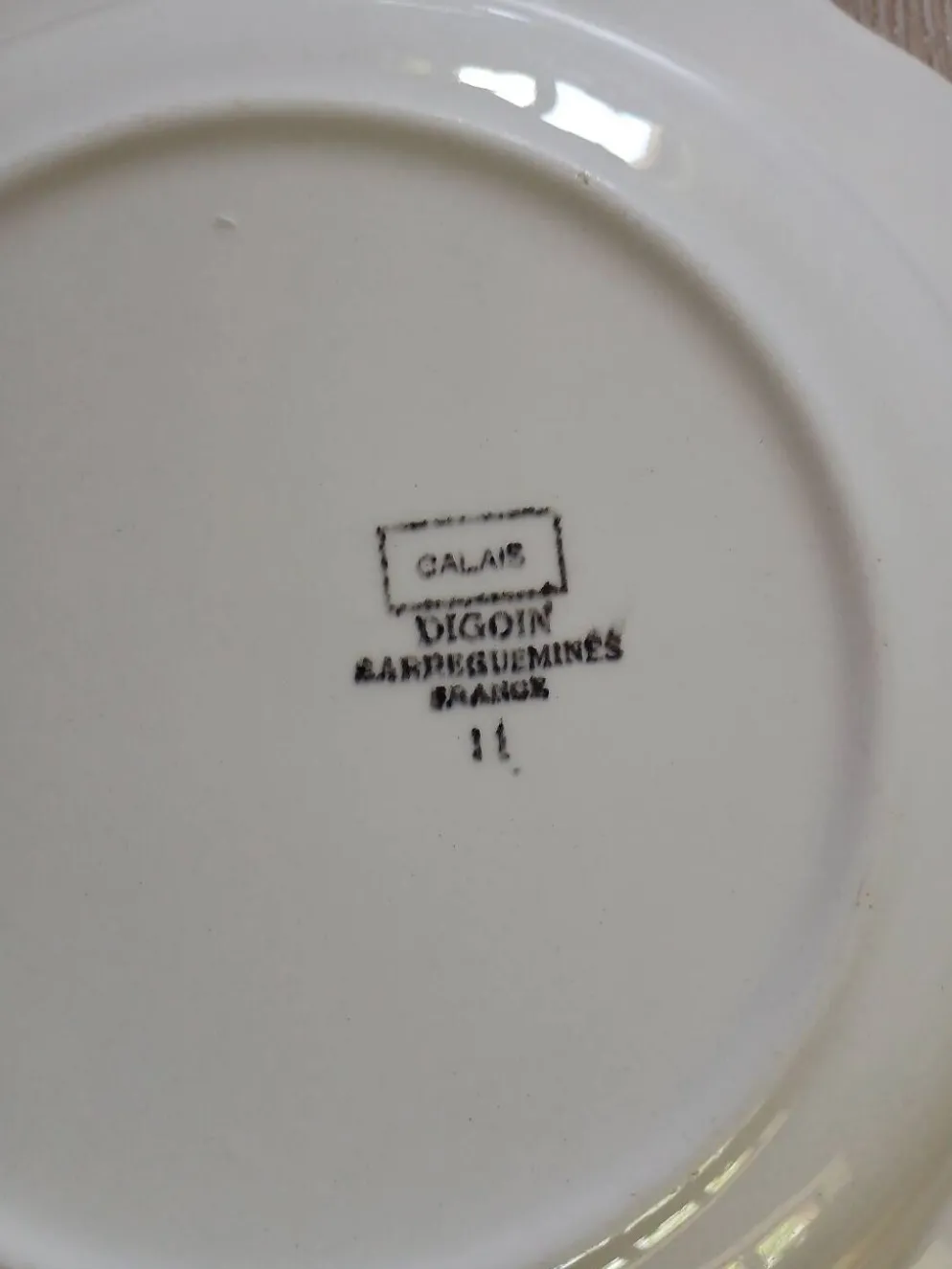 6 assiettes creuses Digoin et Sarreguemines
