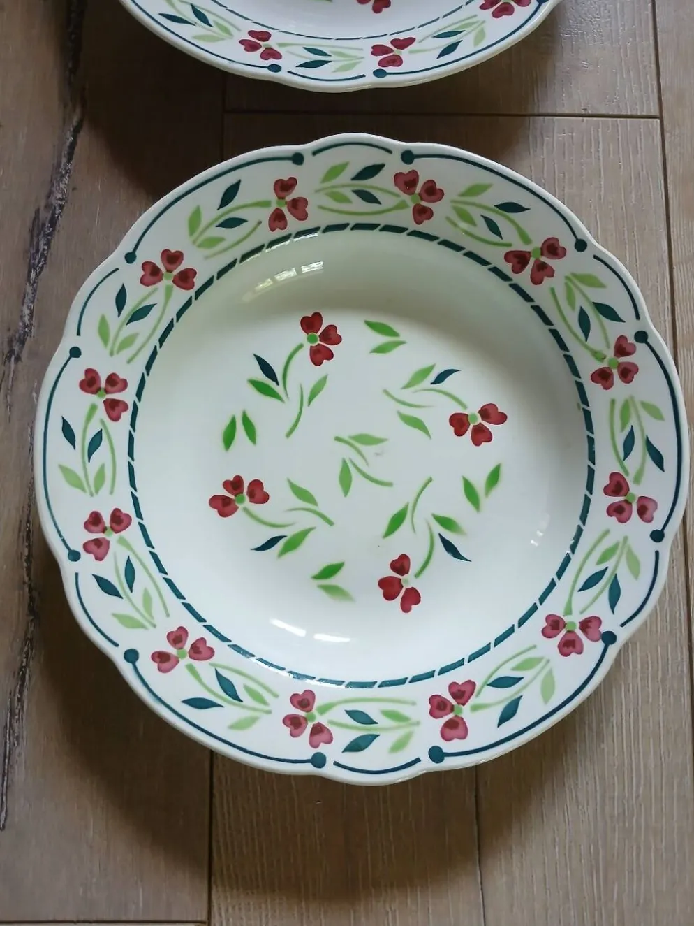6 assiettes creuses Digoin et Sarreguemines