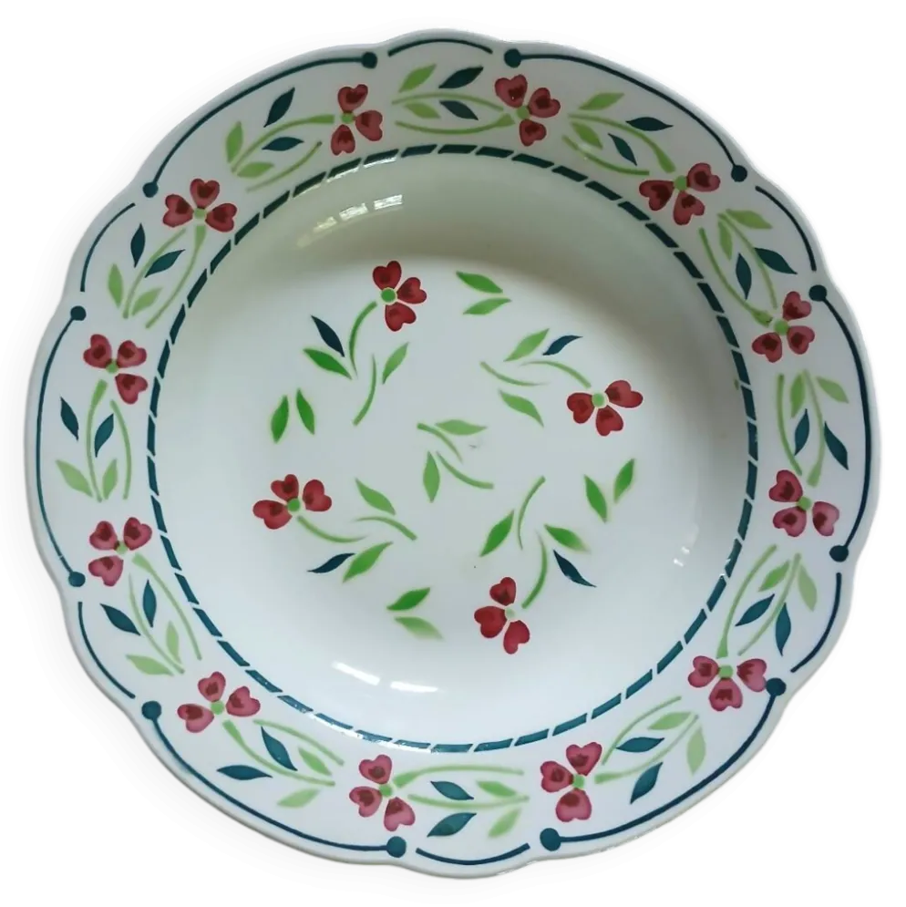 6 assiettes creuses Digoin et Sarreguemines