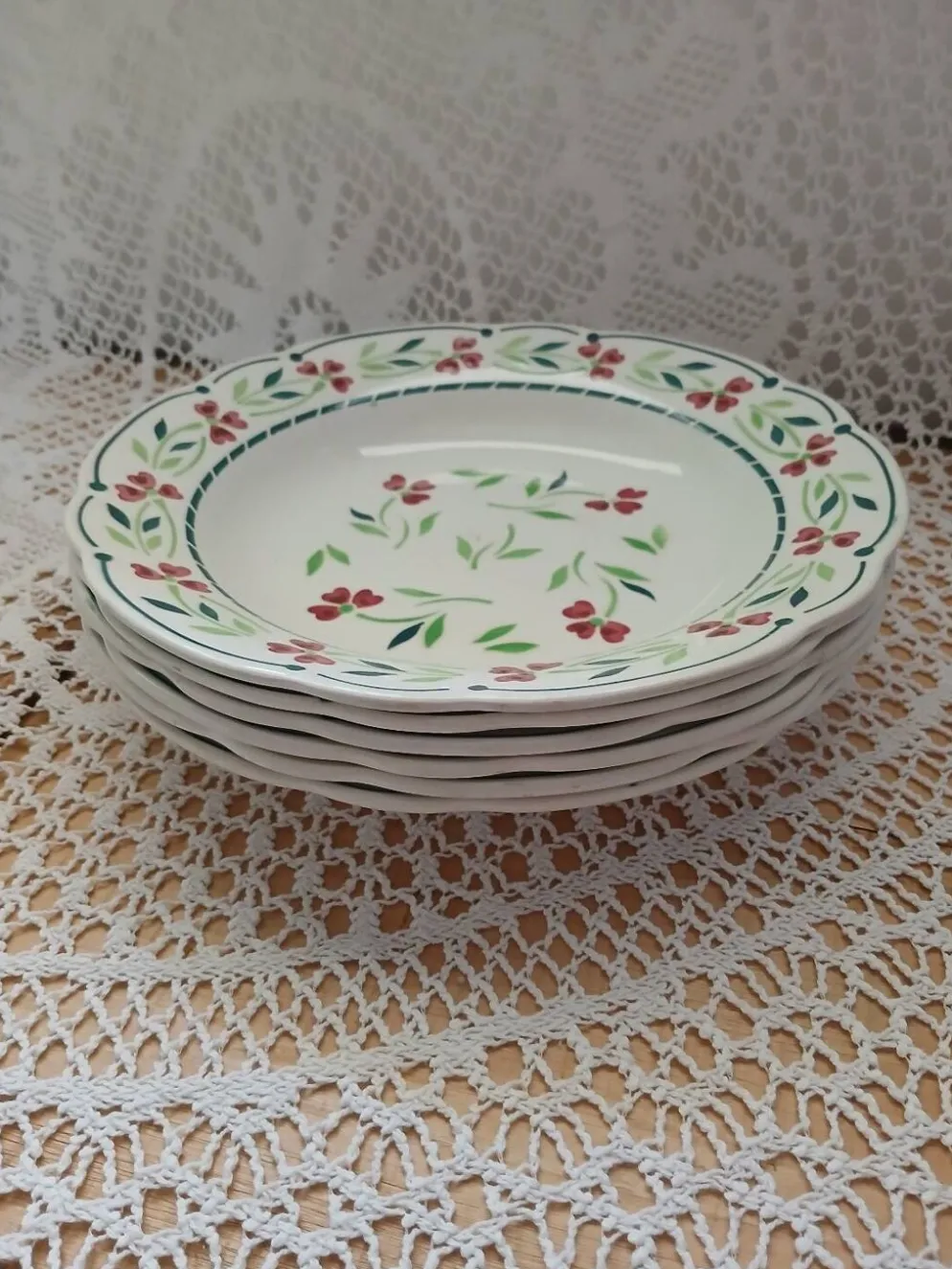 6 assiettes creuses Digoin et Sarreguemines