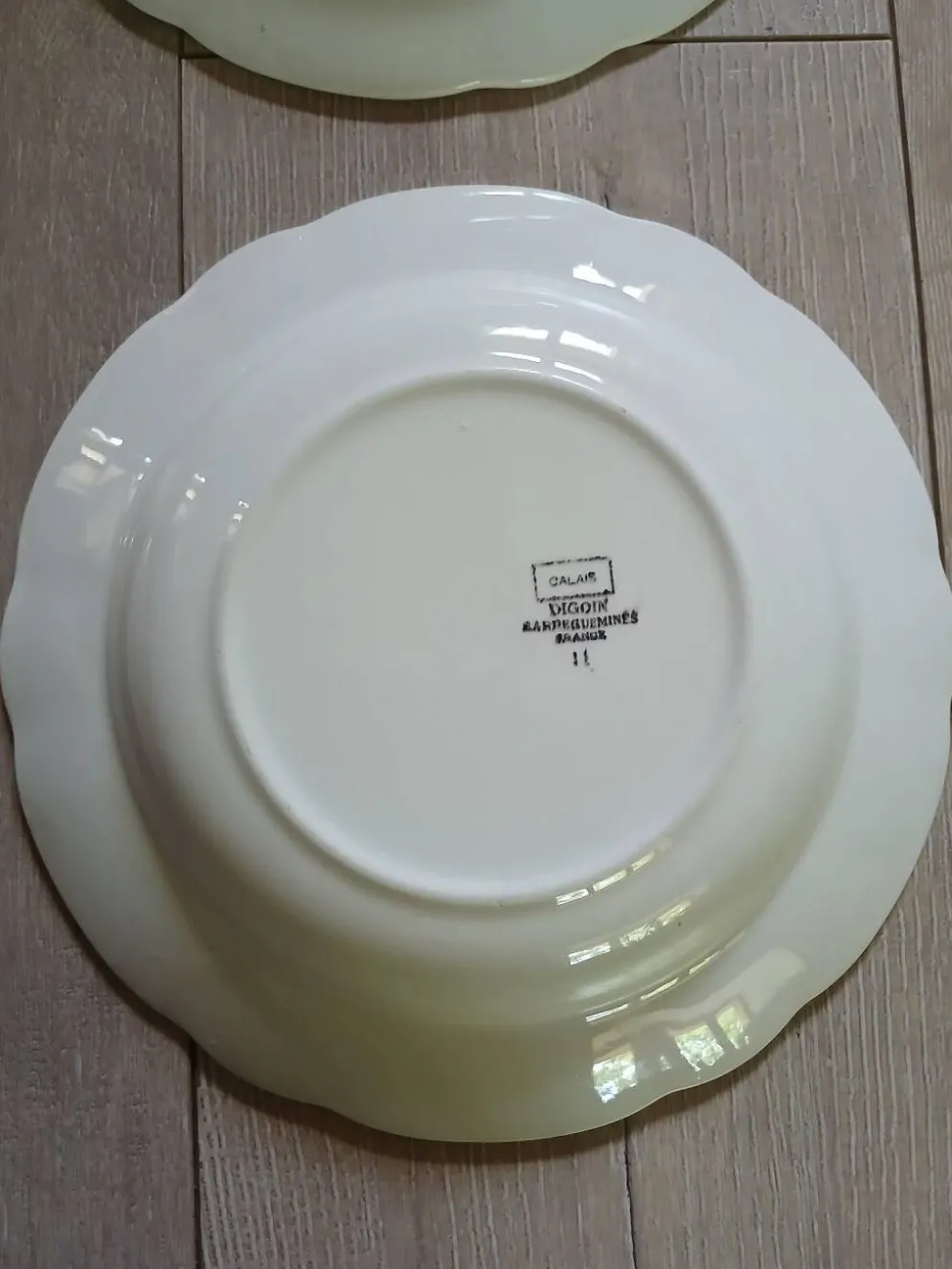 6 assiettes creuses Digoin et Sarreguemines