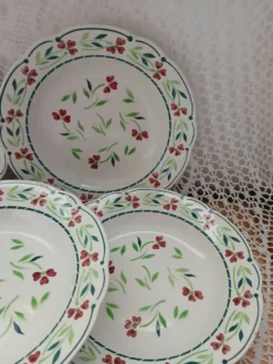 6 assiettes creuses Digoin et Sarreguemines
