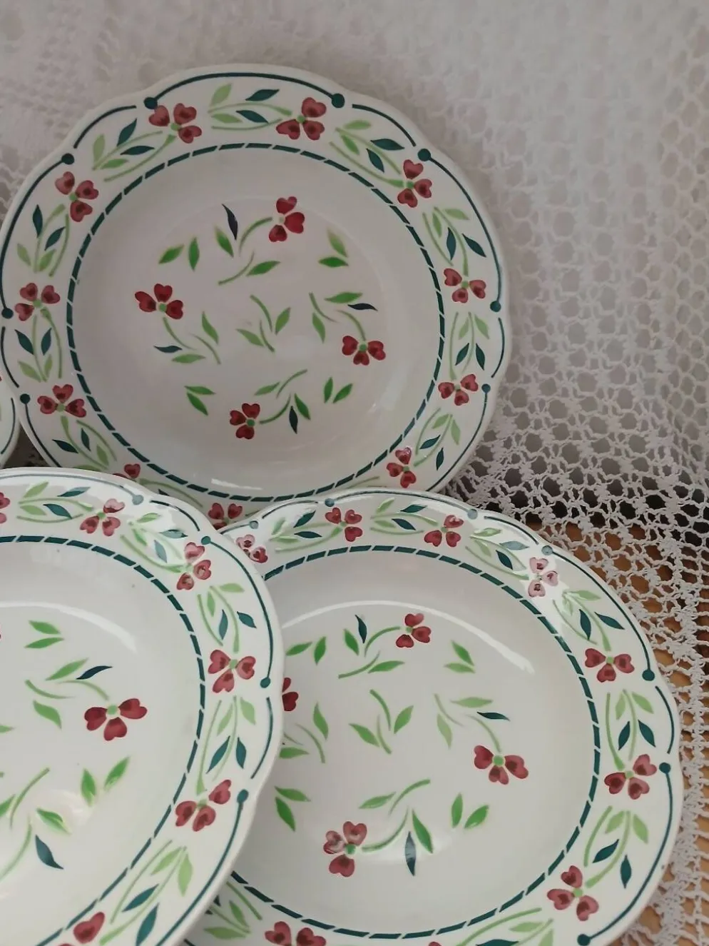 6 assiettes creuses Digoin et Sarreguemines