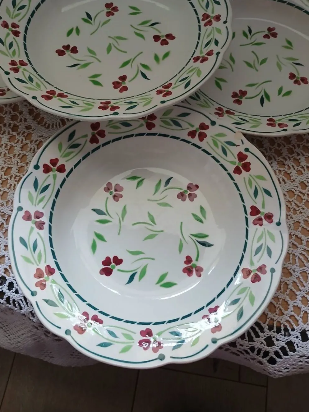 6 assiettes creuses Digoin et Sarreguemines