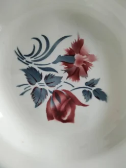 4 assiettes creuses Digoin Sarreguemines – modèles Marinette & Adèle