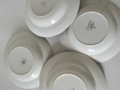 4 assiettes creuses Digoin Sarreguemines – modèles Marinette & Adèle