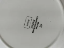 4 assiettes creuses Digoin Sarreguemines – modèles Marinette & Adèle