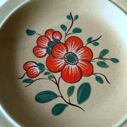 6 ASSIETTES creuses en céramique française K&G Luneville, Ø 22,8 cm