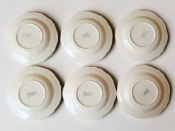6 assiettes creuses en faïence de Gien modèle Lorraine