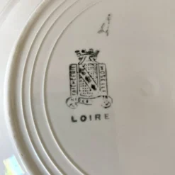 Assiettes creuses en faïence Niderviller , modèle Loire