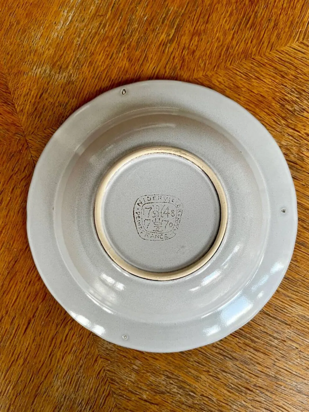 6 assiettes creuses en faïence Niderviller