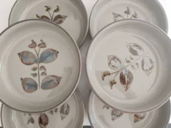 Assiettes creuses en grès de l'Arnon