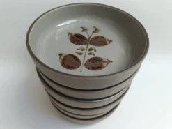 Assiettes creuses en grès de l'Arnon