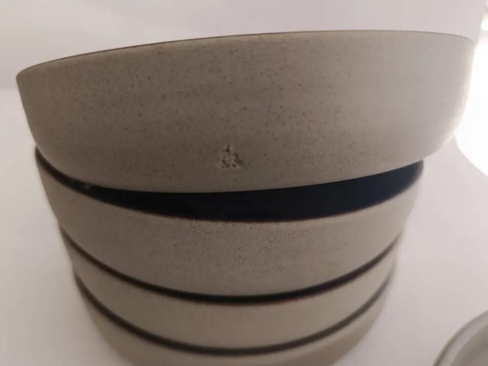 Assiettes creuses en grès de l'Arnon