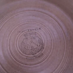 6 assiettes creuses en Grès Salins Marrons tourbillons