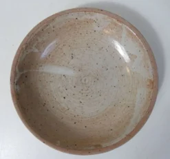 6 assiettes creuses en grès Vintage