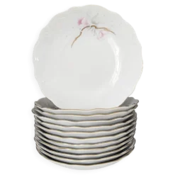 12 assiettes creuses en porcelaine Bavaria