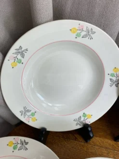 Assiettes creuses en porcelaine, Gien