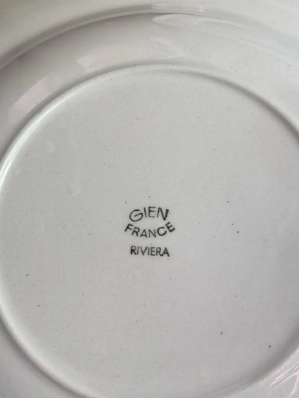 Assiettes creuses en porcelaine, Gien