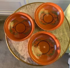 Assiettes creuses en terre cuite vernissée Maroc