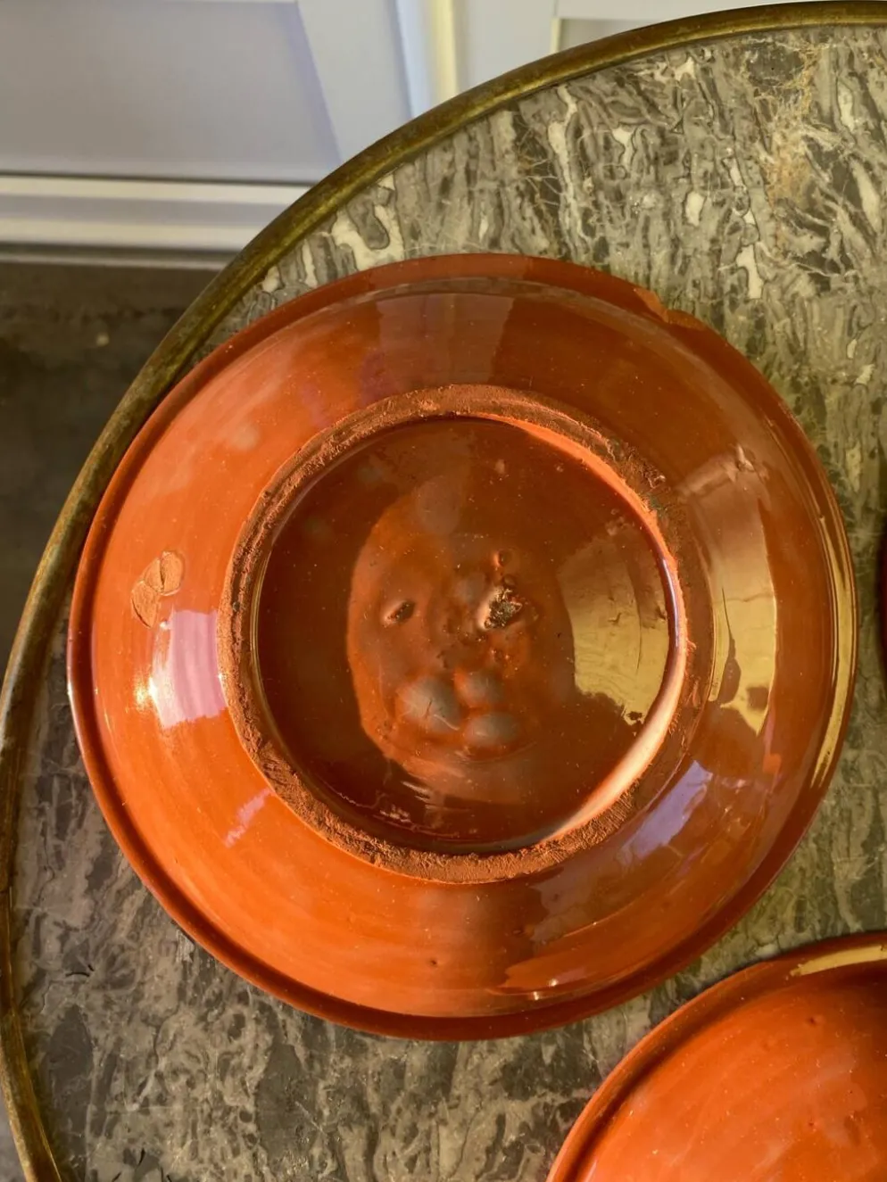 Assiettes creuses en terre cuite vernissée Maroc