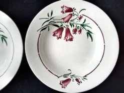 4 Assiettes creuses faïence de St Amand L'Amandinoise